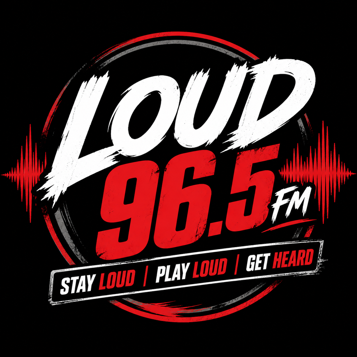 LOUD 96.5 FM logo
